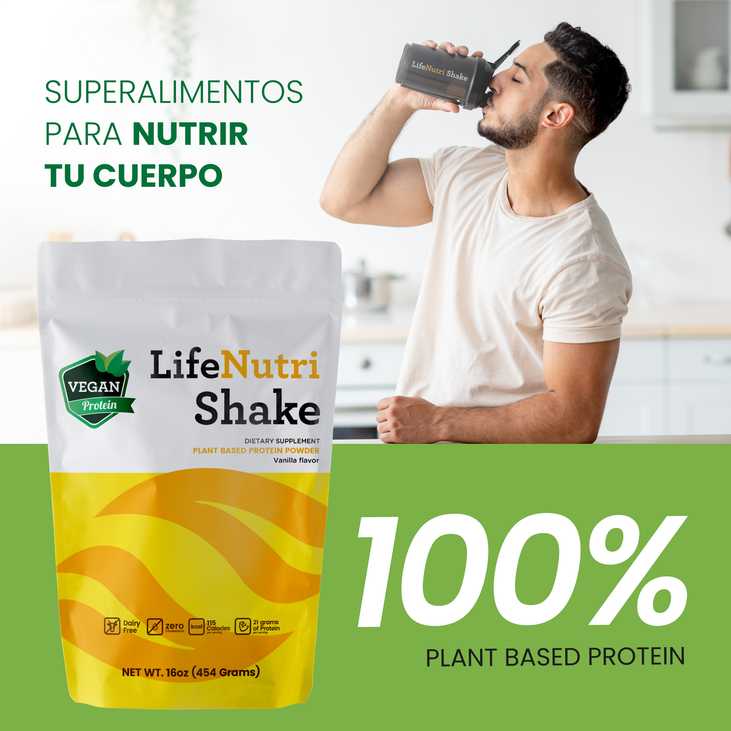 LIFENUTRI SHAKE - PROTEÍNA VEGANA